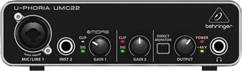 Behringer U-Phoria UMC22 USB Audio Interface, B